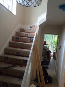 Staircase before photo